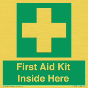 First Aid Kit Inside Here